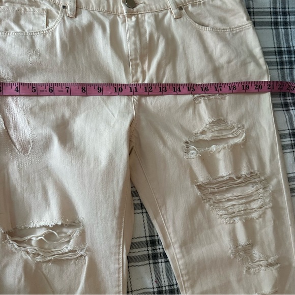 Blank NYC Ditz Distressed Pale Pink Denim Rock Cotton Boyfriend Jeans NWOT 30 - Picture 14 of 16